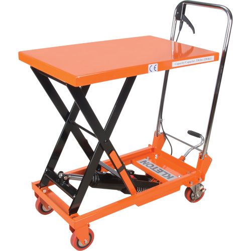 Hydraulic Scissor Lift Table, 27-1/2" L x 17-3/4" W, Steel, 330 lbs. Capacity