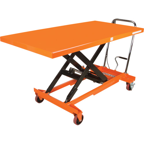 Hydraulic Scissor Lift Table, 63" L x 31-1/2" W, Steel, 1100 lbs. Capacity