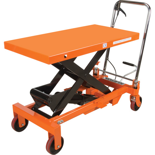 Hydraulic Scissor Lift Table, 39-1/2" L x 20" W, Steel, 1650 lbs. Capacity