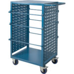 Mobile Wire Spool Cart, Steel, 6 Rod, 21" W x 48" H x 38" D, 1200 lbs. Capacity