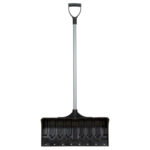 Snow Pusher Shovel, Polypropylene Blade, D-Grip Handle, 21-1/4" W
