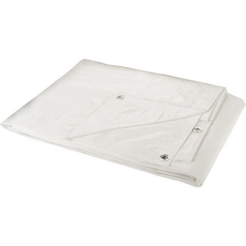 Tarp, Heavy-Duty, White, 60' x 40' x 6 mils