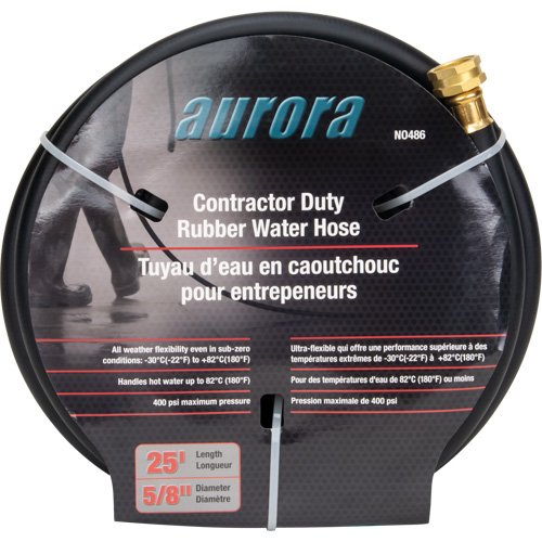 Contractor Duty Rubber Hose, Rubber, 5/8" dia. x 25'