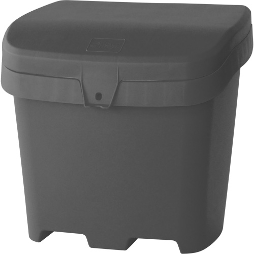 Salt & Sand Container, With Hasp, 21" x 27" x 26", 4.24 cu. ft., Grey