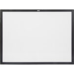 Black MDF Frame Whiteboard, Dry-Erase/Magnetic, 48" W x 36" H