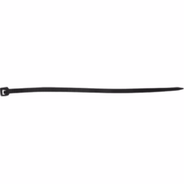 Cable Ties, 4″ Long, 18 lbs. Tensile Strength, Black