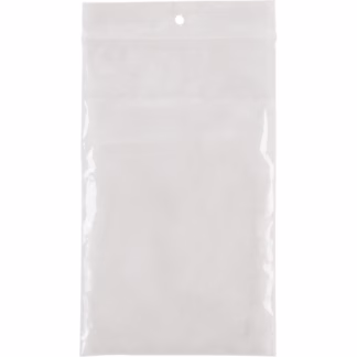 Poly Bags, Reclosable, 5" x 3", 2 mils