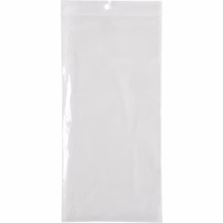 Poly Bags, Reclosable, 8" x 4", 2 mils