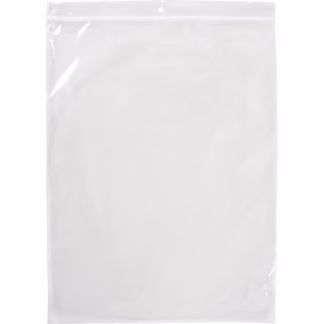 Poly Bags, Reclosable, 12" x 9", 2 mils