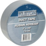 Utility Grade Duct Tape, 7.5 mils, Silver, 50 mm (2") x 55 m (180')
