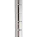 Heavy-Duty Chromate Wire Shelving Post, 63" H