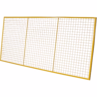 Pallet Back Rack Guards, 144" W x 48" H, 9" Brackets