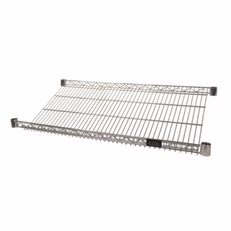 Wire Slanted Shelf, 24" W x 48" D, 400 lbs. Capacity