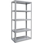 Heavy-Duty Shelving, Steel, Bolted, 3000 lbs. Capacity, 60" W x 72" H x 24" D