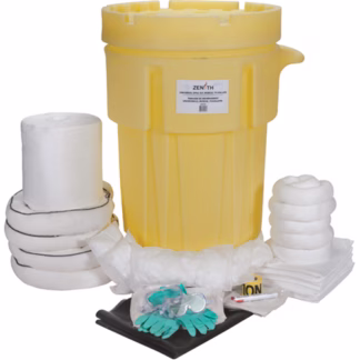 Industrial Spill Kit, Oil Only, Overpack/Salvage Drum, 95 US gal. Absorbancy