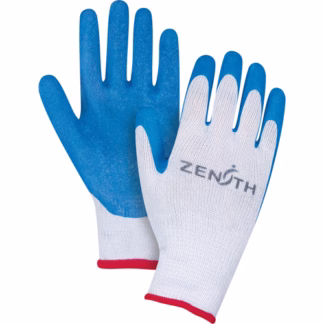 Natural Rubber Seamless Knit Coated Gloves, 11/2X-Large, Rubber Latex Coating, 10 Gauge, Polyester/Cotton Shell
