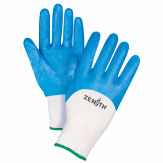 Seamless-Knit Medium-Weight Coated Gloves, 8/Medium, Nitrile Coating, 13 Gauge, Cotton Shell