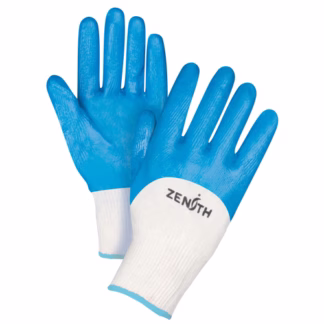 Seamless-Knit Medium-Weight Coated Gloves, 10/X-Large, Nitrile Coating, 13 Gauge, Cotton Shell