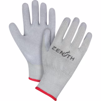 Natural Rubber Comfort-Lined Coated Gloves, Rubber Latex Coating, 10 Gauge, Polyester/Cotton Shell