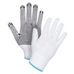 Dotted String Knit Gloves, Poly/Cotton, Single Sided, 7 Gauge, X-Large