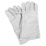 Standard-Duty Welder's Gloves, Split Cowhide, Size Large