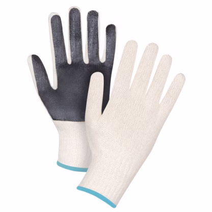 Palm-Coated String Knit Gloves, Poly/Cotton, Single Sided, 7 Gauge, X-Large