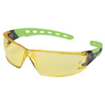 Z2500 Series Safety Glasses, Amber Lens, Anti-Scratch, ANSI Z87+/CSA Z94.3