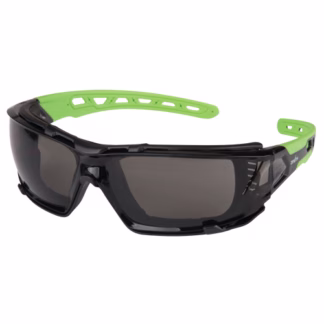 Z2500 Series Safety Glasses with Foam Gasket, Grey/Smoke Lens, Anti-Scratch, ANSI Z87+/CSA Z94.3