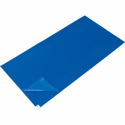 Clean Room Matting, 1.57 mils Thick, 2' W, 3' L x Blue