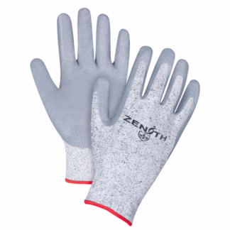 Seamless Stretch Cut-Resistant Gloves, 13 Gauge, Nitrile Coated, HPPE Shell, ANSI/ISEA 105 Level 2/EN 388 Level 3