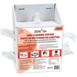 Disposable Lens Cleaning Station, Cardboard, 8" L x 5" D x 12-1/2" H
