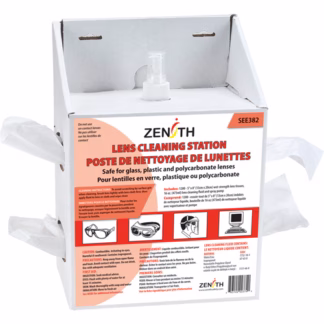 Disposable Lens Cleaning Station, Cardboard, 8" L x 5" D x 12-1/2" H