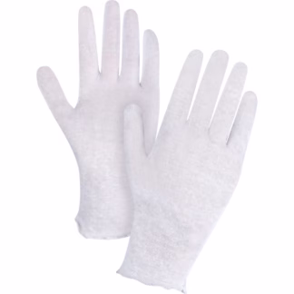 Lightweight Inspection Gloves, Poly/Cotton, Unhemmed Cuff, Men's