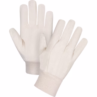 Cotton Canvas Gloves, 12 oz., Large