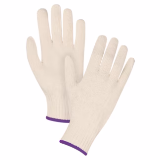 Heavyweight String Knit Gloves, Poly/Cotton, 7 Gauge, X-Small