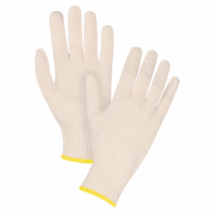 Heavyweight String Knit Gloves, Poly/Cotton, 7 Gauge, 2X-Large