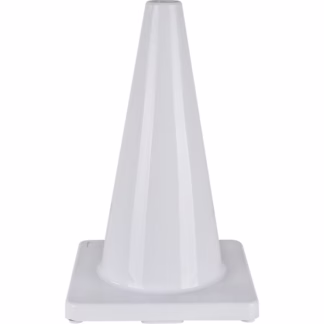 Coloured Traffic Cone, 18", White