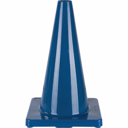 Coloured Traffic Cone, 18", Blue