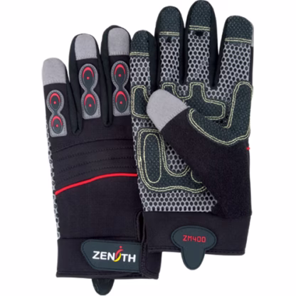 ZM400 Premium Mechanic's Gloves, Synthetic Palm, Size 2X-Large