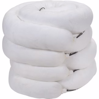 Sorbent Boom, Oil Only, 10' L x 8" W, 40 gal. Absorbancy, 4 /Pack