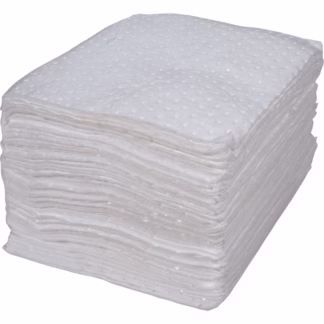 Bonded Sorbent Pad, Oil Only, 15" x 17", 25 gal. Absorbancy