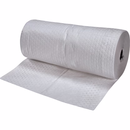 Fine Fibre Sorbent Pads, Mediumweight, 150' L x 30" W, 40 gal. Absorbancy