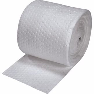 Fine Fibre Sorbent Pads, Mediumweight, 150' L x 15" W, 20 gal. Absorbancy