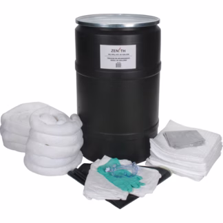 Spill Kit, Oil Only, Drum, 55 US gal. Absorbancy