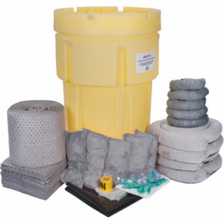Spill Kit, Universal, Overpack/Salvage Drum, 95 US gal. Absorbancy