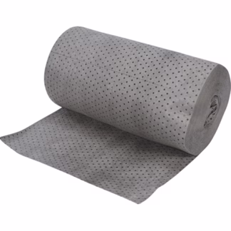 Industrial-Grade Fine Fibre Sorbent Rolls, Mediumweight, 150' L x 30" W, 50 gal. Absorbancy