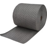 Industrial-Grade Fine Fibre Sorbent Rolls, Mediumweight, 150' L x 15" W, 25 gal. Absorbancy
