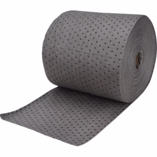 Industrial-Grade Fine Fibre Sorbent Rolls, Mediumweight, 150' L x 15" W, 25 gal. Absorbancy