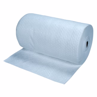 Blue Bonded Sorbent Rolls, Lightweight, 150' L x 30" W, 55 Gal. Absorbancy
