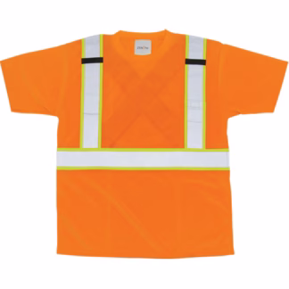 CSA Compliant T-Shirt, Polyester, 2X-Large, Orange
